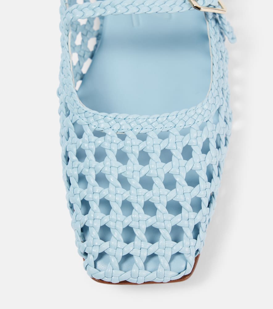 Souliers Martinez Paris woven leather ballet flats