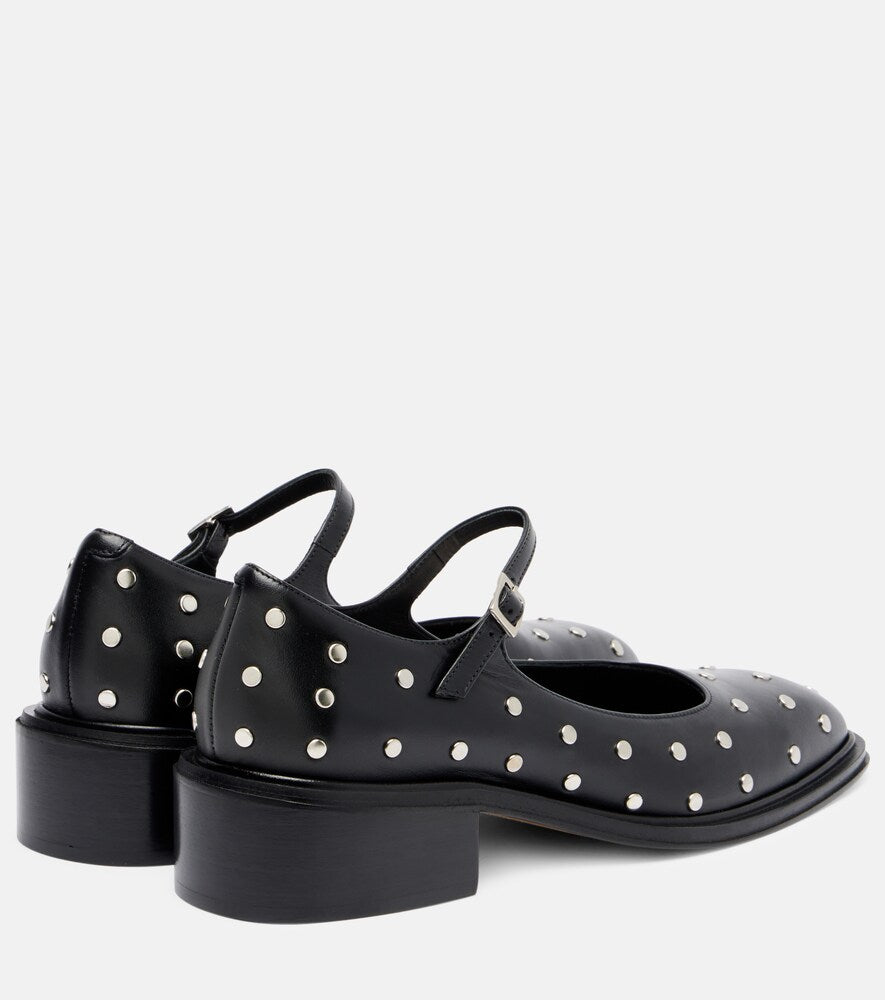 Souliers Martinez Penelope 40 leather Mary Jane pumps