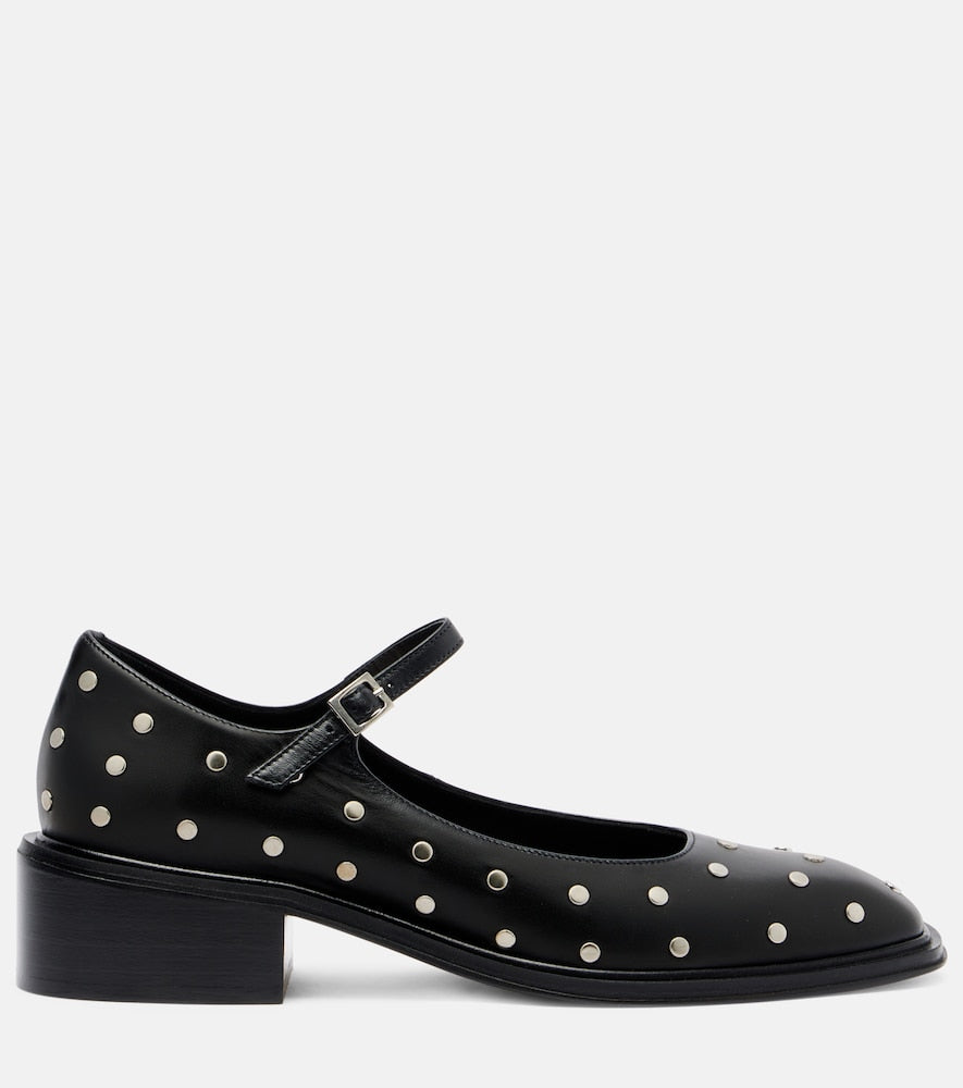 Souliers Martinez Penelope 40 leather Mary Jane pumps