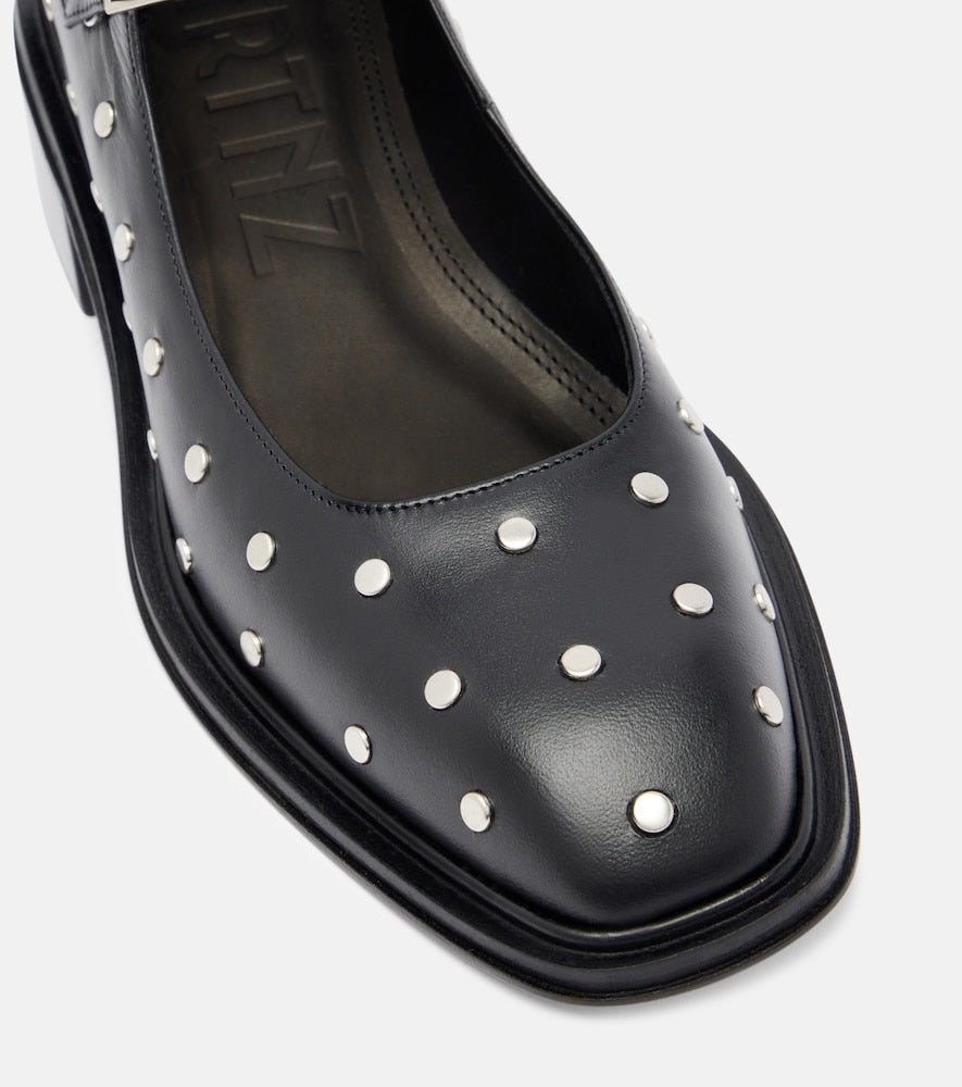 Souliers Martinez Penelope 40 leather Mary Jane pumps