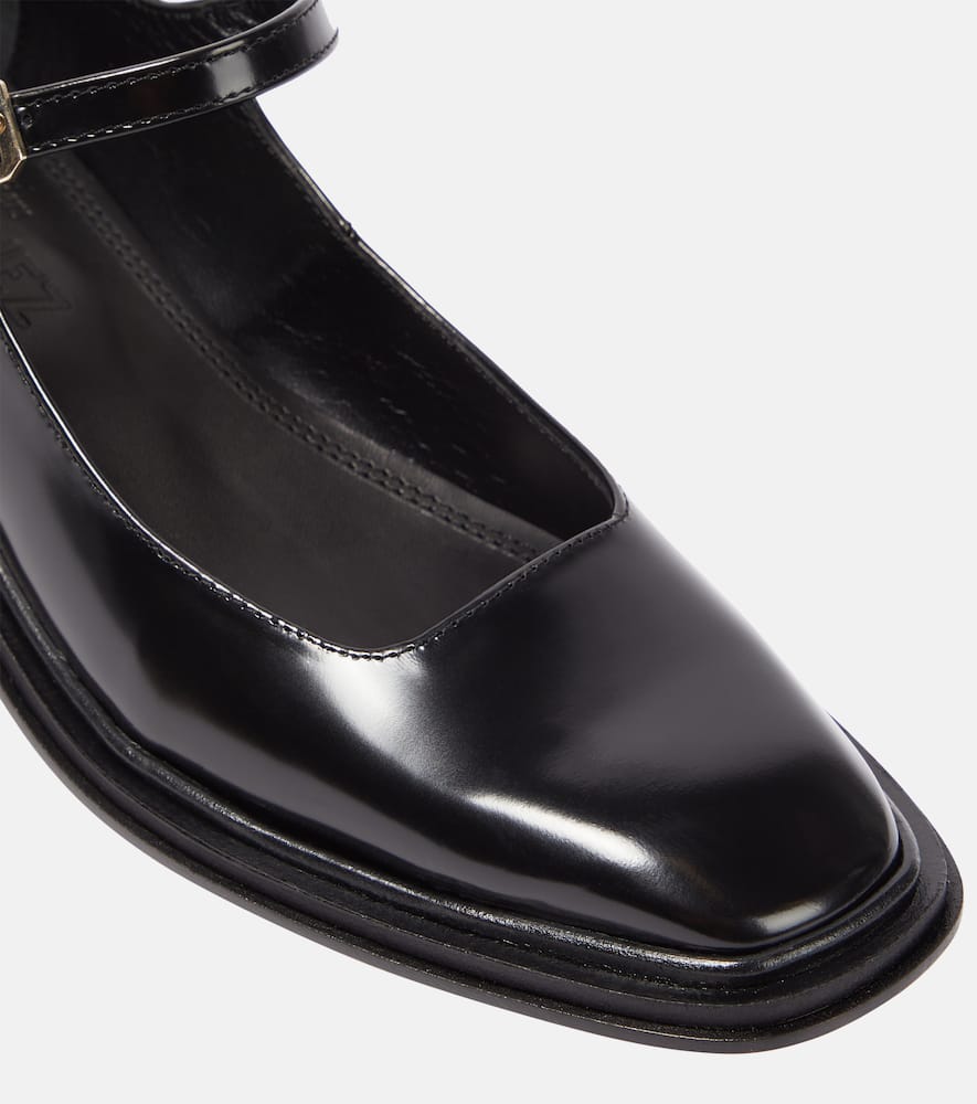 Souliers Martinez Penelope leather Mary Jane flats