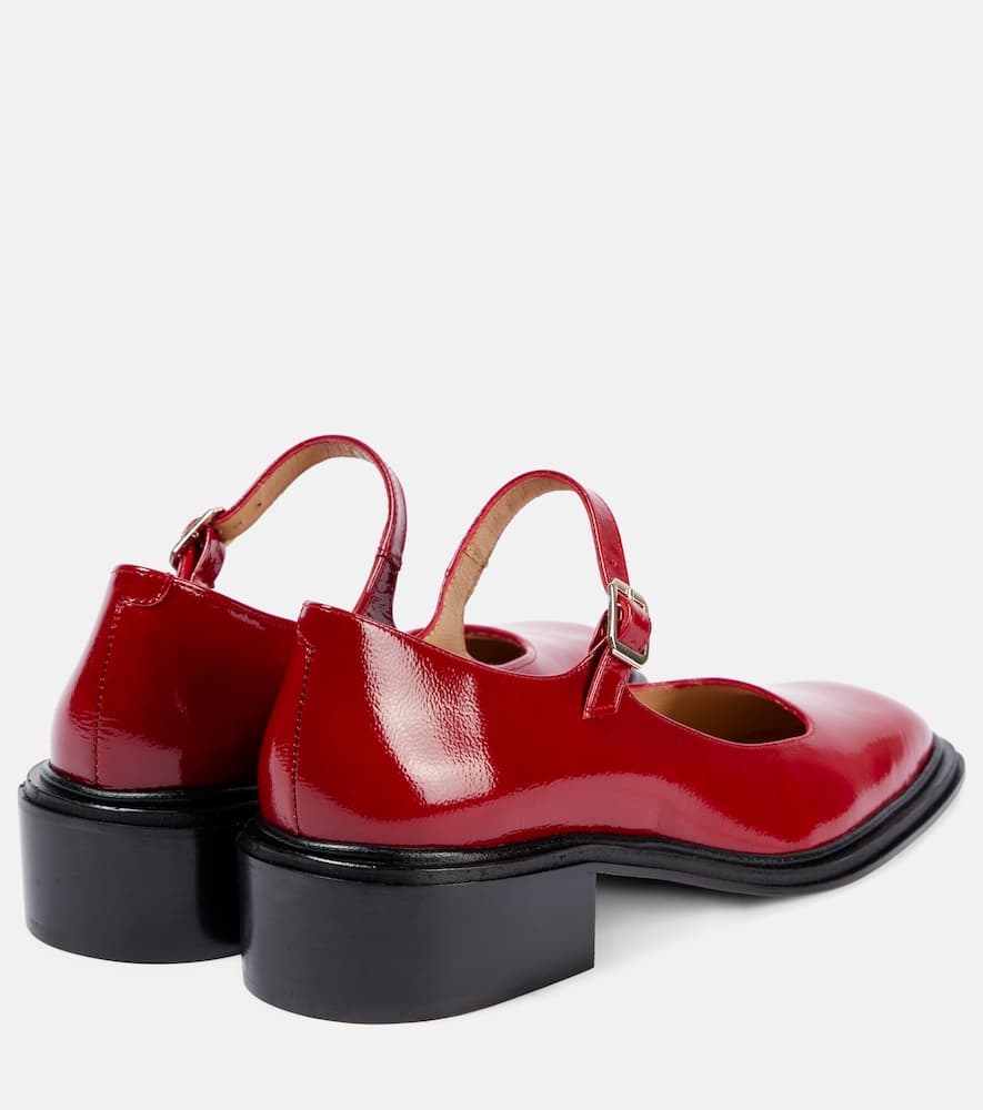 Souliers Martinez Penelope leather Mary Jane pumps
