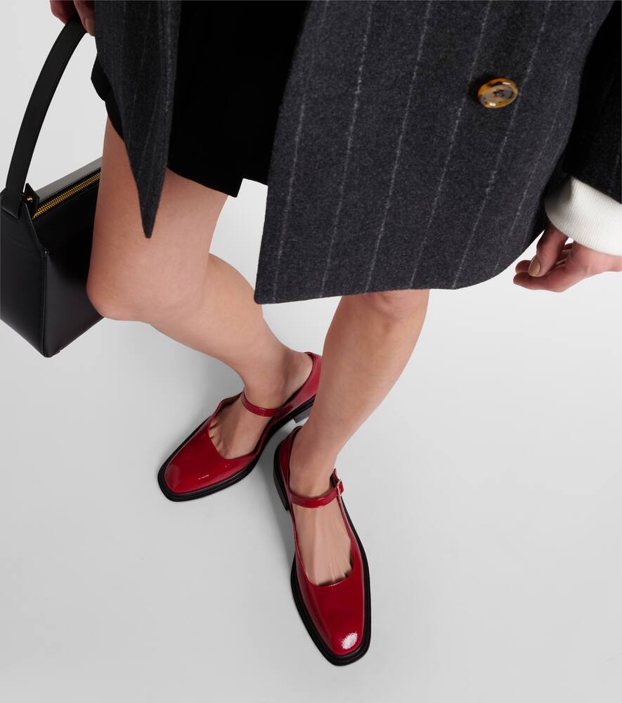 Souliers Martinez Penelope leather Mary Jane pumps