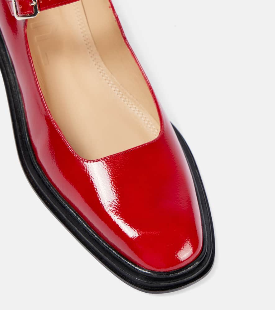 Souliers Martinez Penelope leather Mary Jane pumps