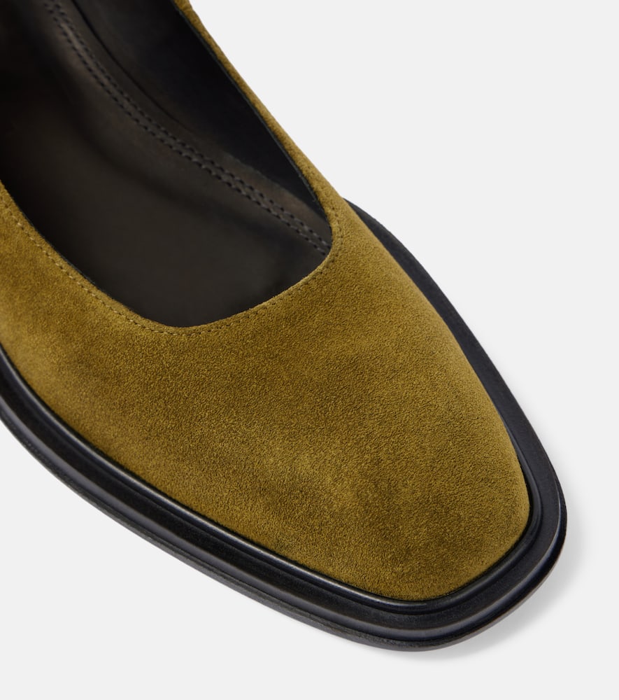 Souliers Martinez Penelope suede ballet flats