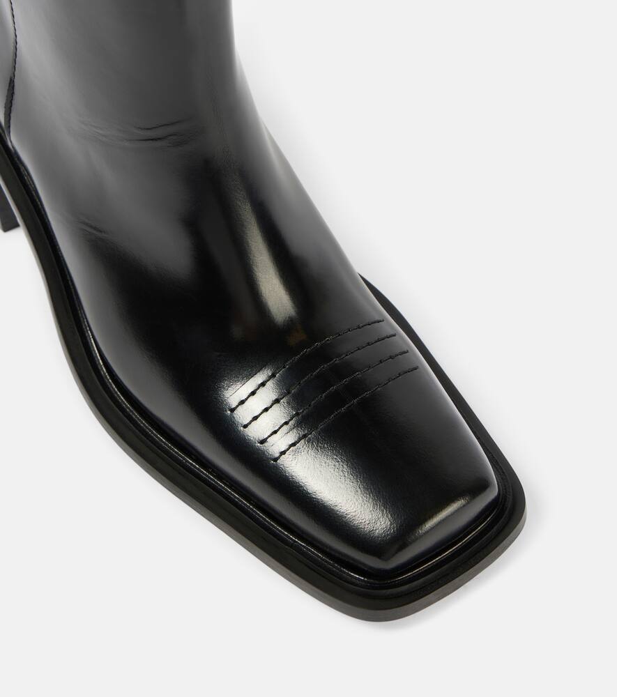 Souliers Martinez Polished leather ankle boots