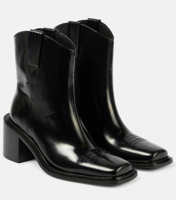 Souliers Martinez Polished leather ankle boots