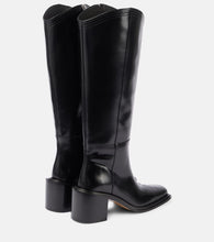 Souliers Martinez Samanta 70 polished leather knee-high boots