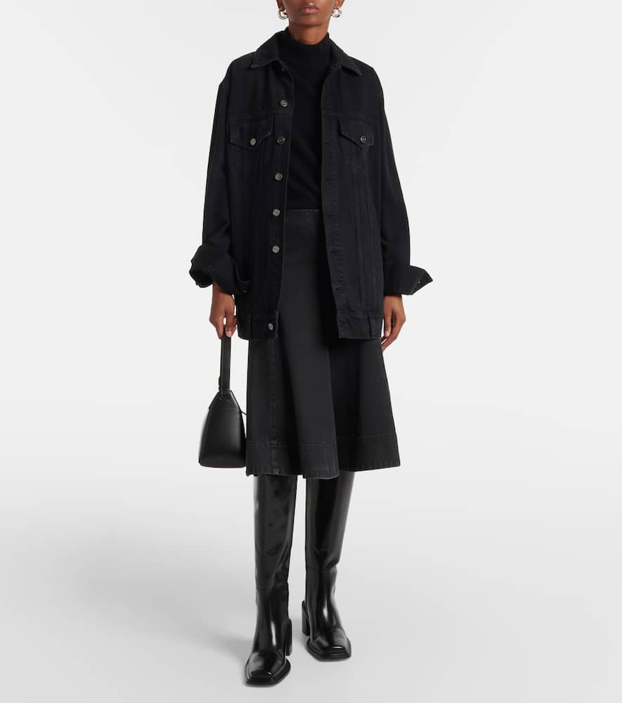 Souliers Martinez Samanta 70 polished leather knee-high boots