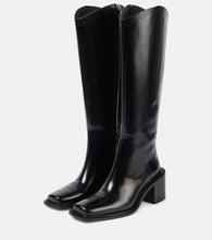 Souliers Martinez Samanta 70 polished leather knee-high boots