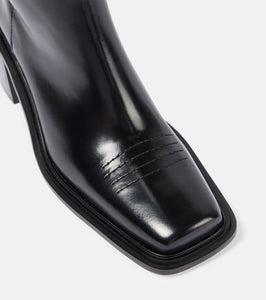 Souliers Martinez Samanta 70 polished leather knee-high boots