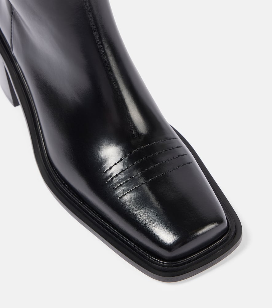 Souliers Martinez Samanta 70 polished leather knee-high boots