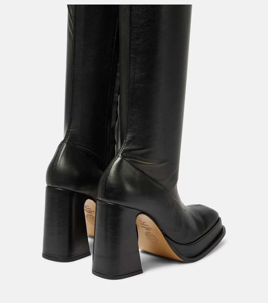 Souliers Martinez Velvet 100 over-the-knee boots