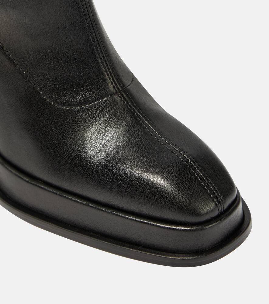 Souliers Martinez Velvet 100 faux leather over-the-knee boots