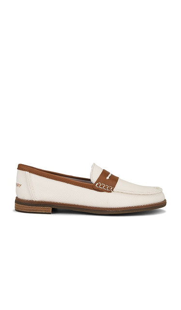 Sperry Seaport Penny Loafer in Ivory | Ecru Loafers & Oxfords Flats for Women