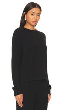 Spiritual Gangster Boxy Chenille Sweater in Black