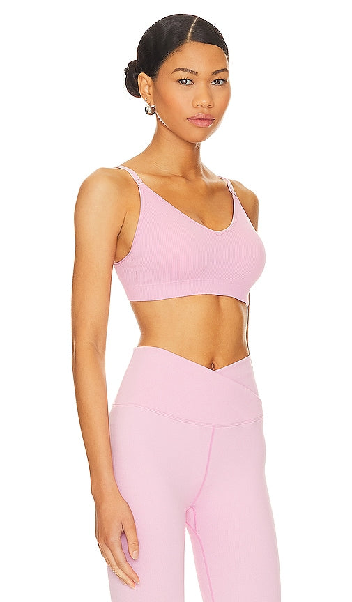 Spiritual Gangster Destiny Seamless Triangle Sports Bra in Pink