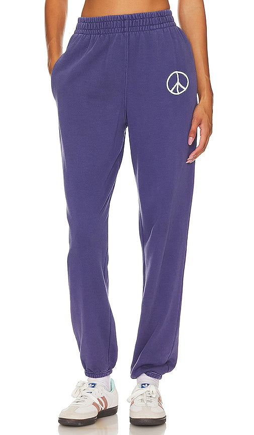 Spiritual Gangster Peace Boyfriend Pocket SweatTrackpants & Sweatpants in Blue - Spiritual Gangster Peace Boyfriend Pantalon de survêtement à poche en bleu - 精神黑帮和平男友蓝色口袋运动裤 - Spiritual Gangster Peace Boyfriend-Taschen-Jogginghose in Blau - Spiritual Gangster Peace 보이프렌드 포켓 스웨트팬츠 블루 색상 - Pantaloni della tuta con tasca per fidanzato spirituale Gangster Peace in blu