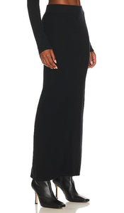 Splendid Johari Sweater Skirt in Black