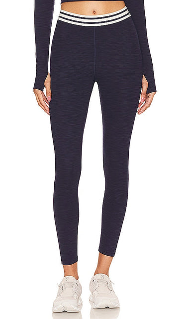 Splits59 Bailey High Waist Active Rib Crop Legging in Navy - Splits59 Bailey - Legging court côtelé actif taille haute - Bleu marine - Splits59 Bailey 高腰 Active 罗纹九分打底裤（海军蓝） - Splits59 Bailey Active Rib Crop-Leggings mit hoher Taille in Marineblau - Splits59 Bailey 하이 웨이스트 액티브 립 크롭 레깅스 네이비 색상 - Splits59 Bailey Legging corto a costine attivi a vita alta in blu scuro