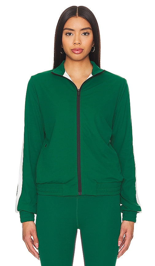 Splits59 Fox Rigor Track Jacket in Green