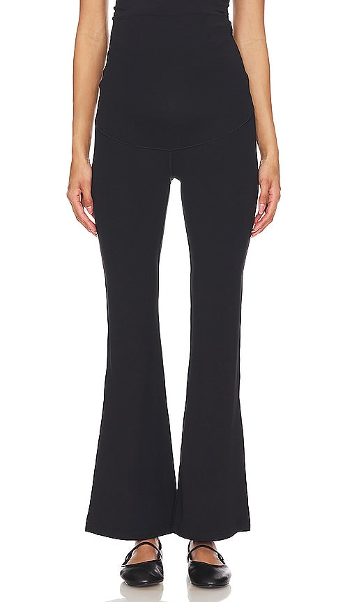 Splits59 Raquel Airweight Maternity Flare Pant in Black
