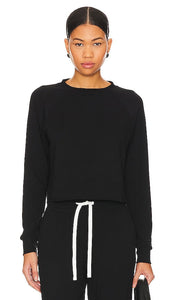 Splits59 Warm Up Crop Sweatshirt in Black - Splits59 - Sweat-shirt court d'échauffement en noir - Splits59 黑色热身短款运动衫 - Splits59 Warm Up Crop Sweatshirt in Schwarz - Splits59 워밍업 크롭 스웨트셔츠 색상은 블랙 색상입니다. - Felpa corta da riscaldamento Splits59 in nero