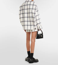 Sportmax Assenzi checked virgin wool shirt jacket