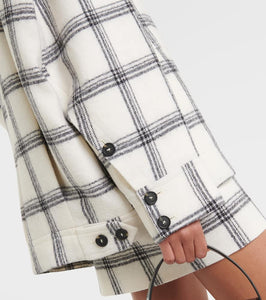 Sportmax Assenzi checked virgin wool shirt jacket