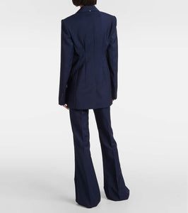 Sportmax Benares wool-blend canvas blazer