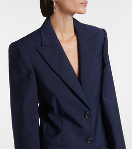 Sportmax Benares wool-blend canvas blazer