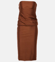 Sportmax Bilma strapless jersey midi dress