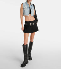 Sportmax Cropped denim vest