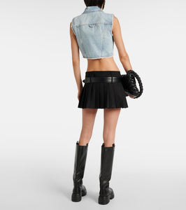 Sportmax Cropped denim vest