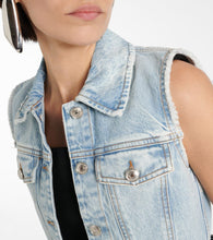 Sportmax Cropped denim vest