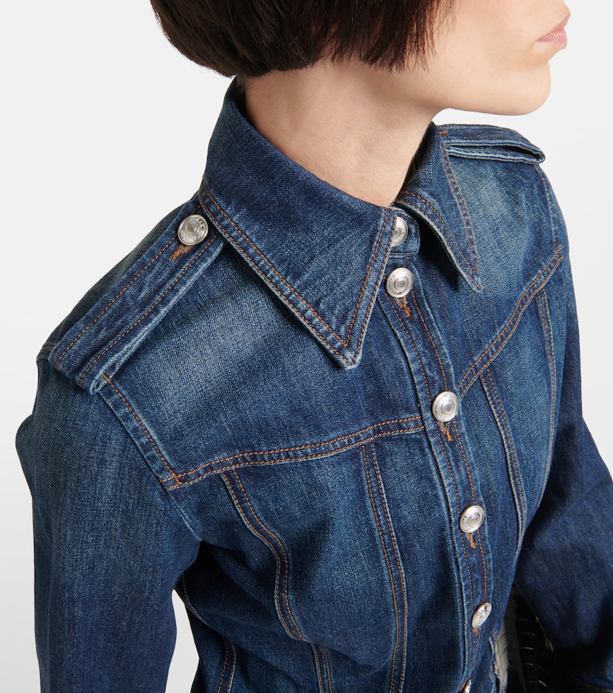 Sportmax Denim midi dress