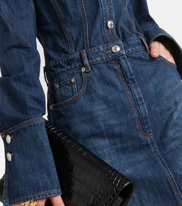 Sportmax Denim midi dress