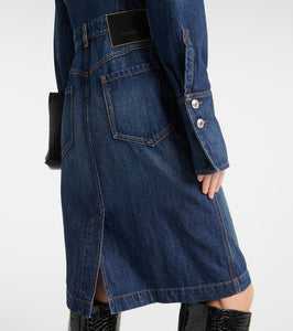Sportmax Denim midi dress