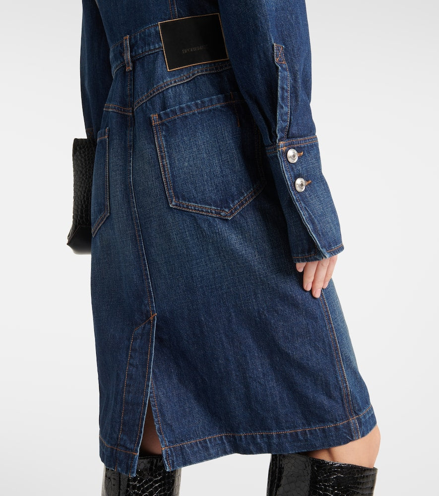 Sportmax Denim midi dress