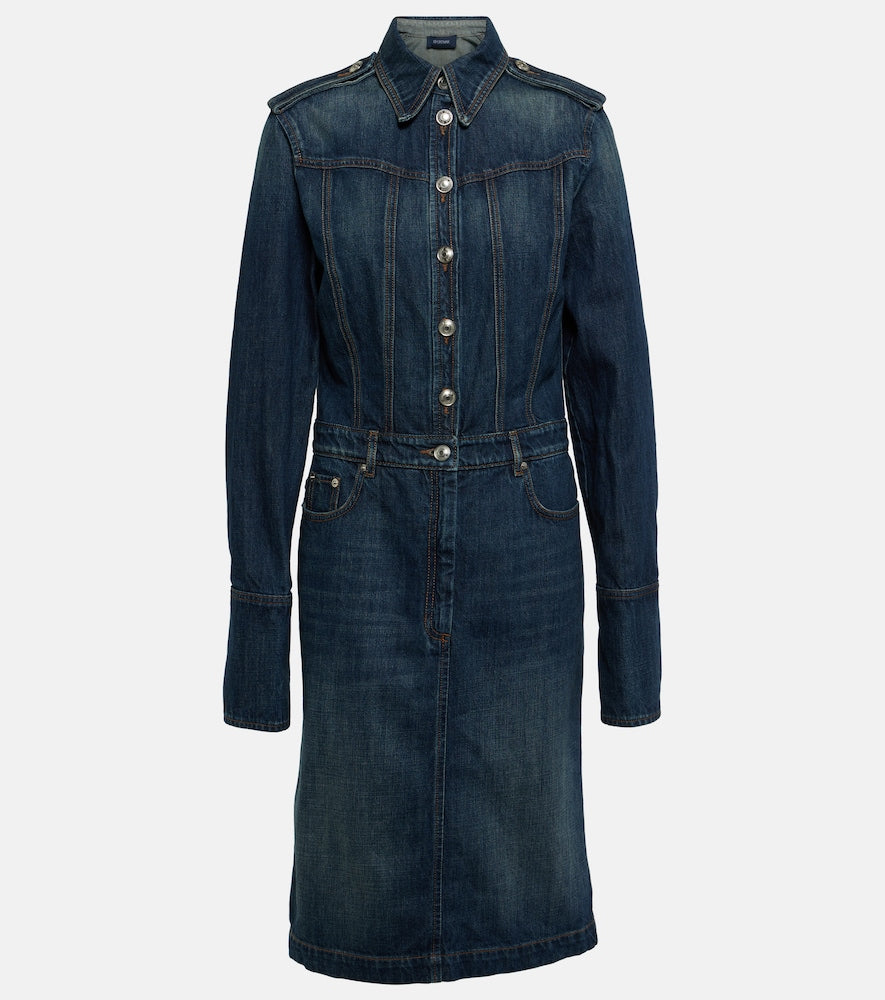 Sportmax Denim midi dress. Sportmax 牛仔中长连衣裙