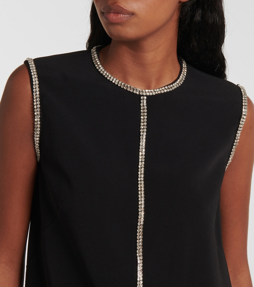 Sportmax Earry embellished cady minidress