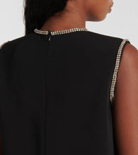 Sportmax Earry embellished cady minidress