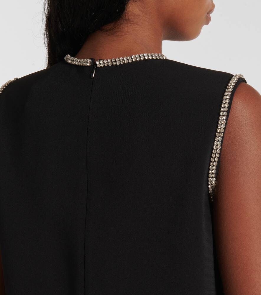 Sportmax Earry embellished cady minidress