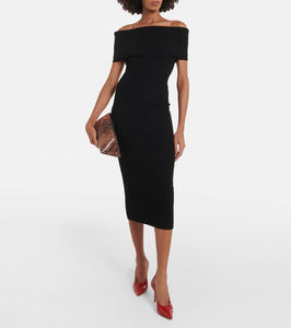 Sportmax Feritos off-shoulder midi dress