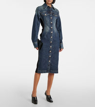 Sportmax Fiorito denim midi dress