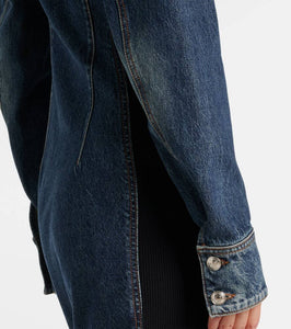 Sportmax Fiorito denim midi dress