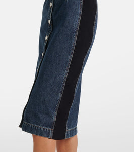 Sportmax Fiorito denim midi dress