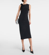 Sportmax Nuble asymmetric jersey midi dress