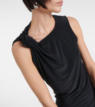 Sportmax Nuble asymmetric jersey midi dress