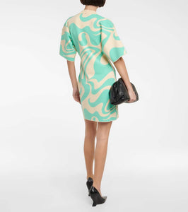 Sportmax Ornati jacquard minidress